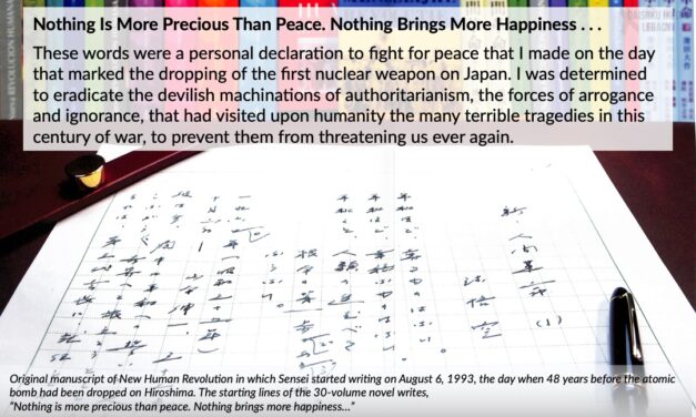 [Quotes] Nothing Is More Precious Than Peace. Nothing Brings More Happiness . . .