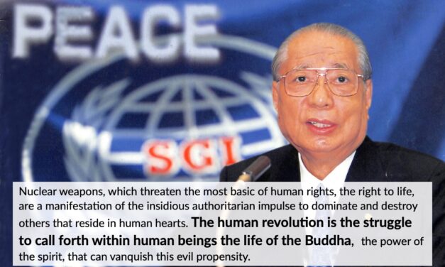 [Quotes] The Human Revolution is the Struggle to Call Forth within Human Beings the Life of the Buddha