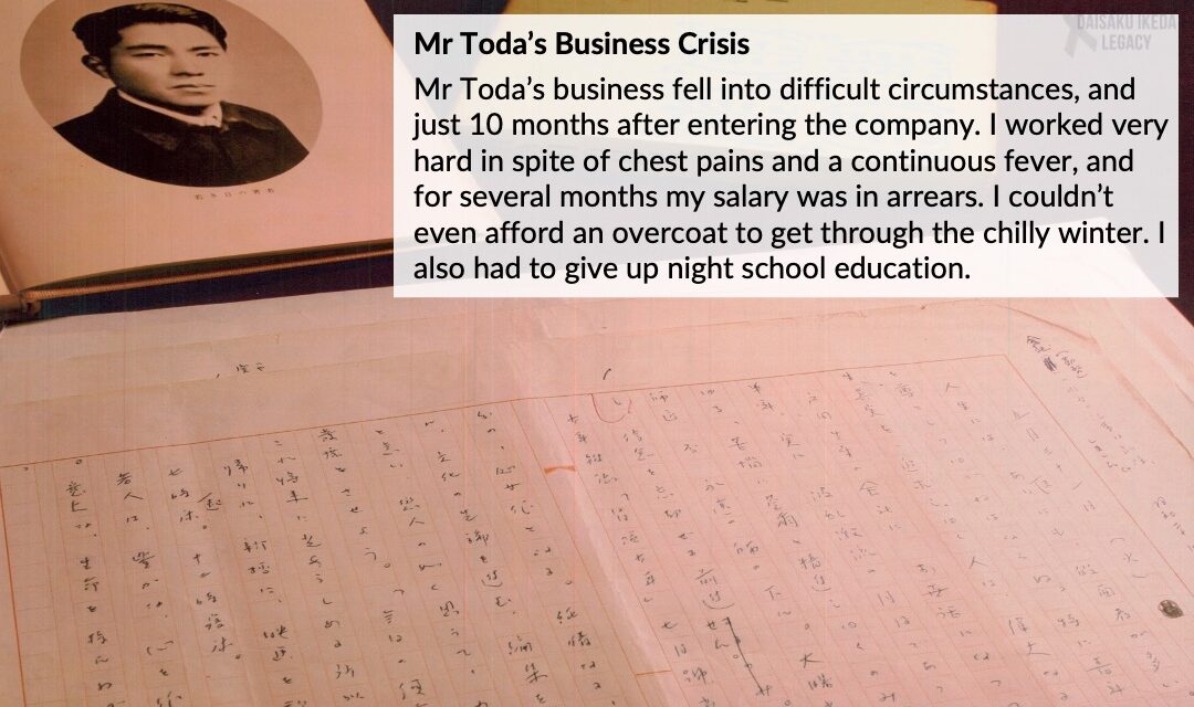 [Quotes] Mr Toda’s Business Crisis