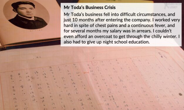 [Quotes] Mr Toda’s Business Crisis