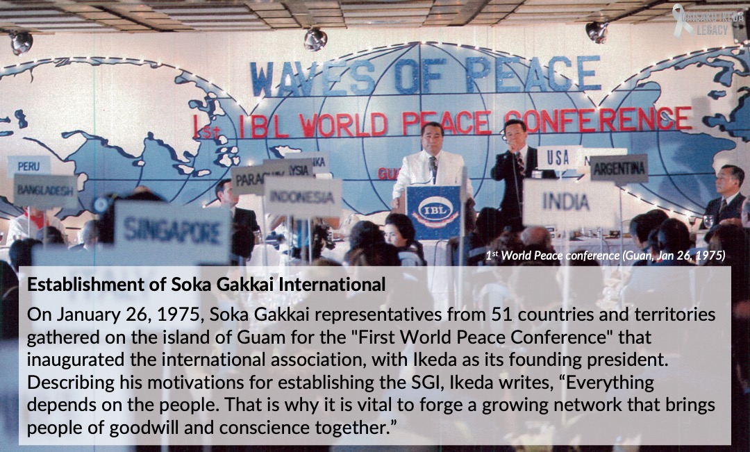 [Quotes] Establishing the Soka Gakkai International