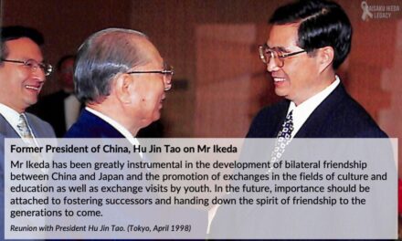 [Quotes] Former President of China, Hu Jin Tao on Mr Ikeda