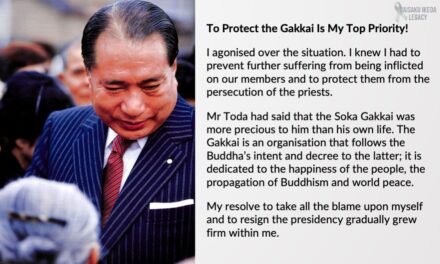 [Quotes] To protect the Gakkai is my top priority!