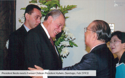 [Article] Mr Ikeda, the “Builder of Peace”, Says Former Chilean President Aylwin