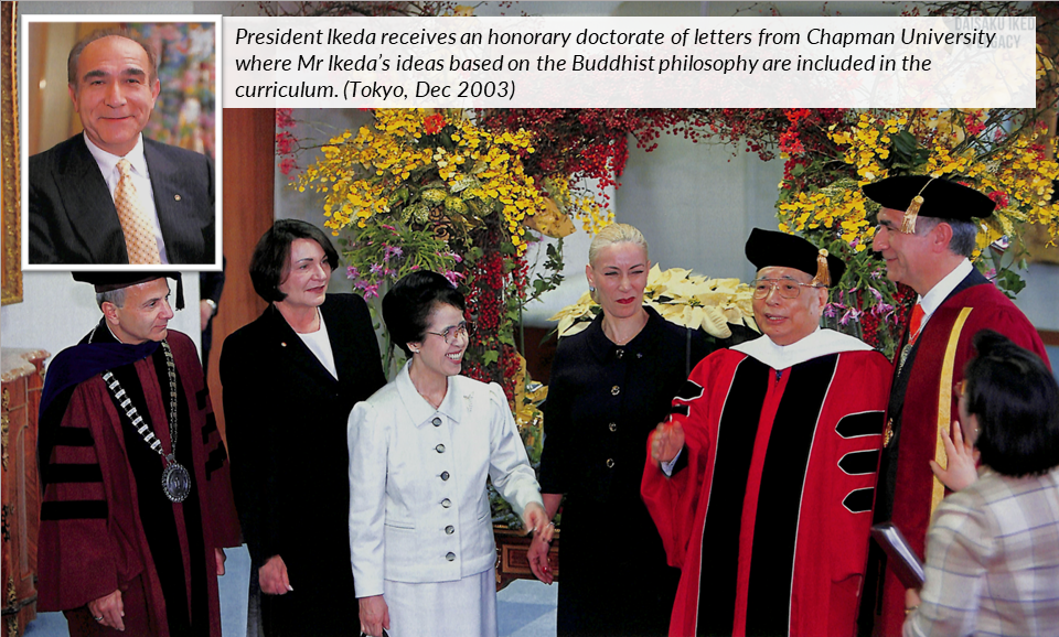 [Article] Provost and Executive Vice-President of Chapman University, USA, Hamid Shirvani, on Mr Ikeda’s Ideals