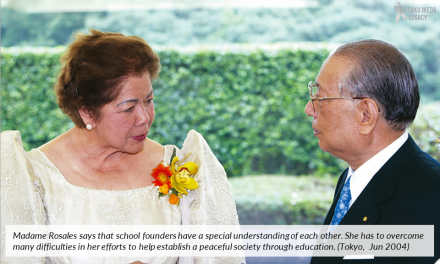 [Article] President Ikeda and Late Madam Laureana San Pedro Rosales, Founder of the Philippines’ Capitol University