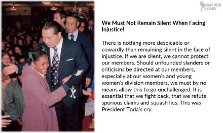 [Quotes] We Must Not Remain Silent in the Face of Injustice​