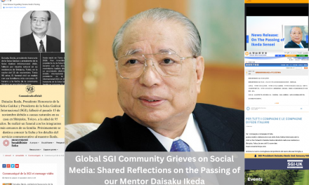 [NEWS] Global SGI Community Grieves on Social Media: Shared Reflections on the Passing of our Mentor Daisaku Ikeda