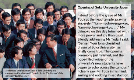 [Quotes] Opening of Soka University Japan​