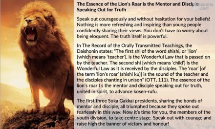 [Quotes] The essence of the lion’s roar is the mentor and disciple speaking out for truth​