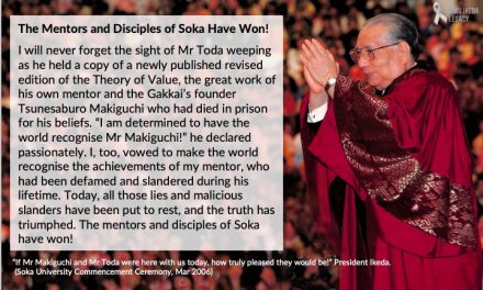 [Quotes] The Mentors and Disciples of Soka Have Won!​
