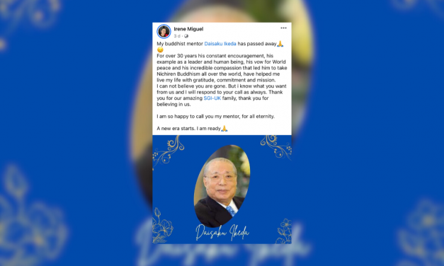 [NEWS] Inspiring Disciples Condolences To Our Mentor Ikeda Sensei Around the World [Part 1]